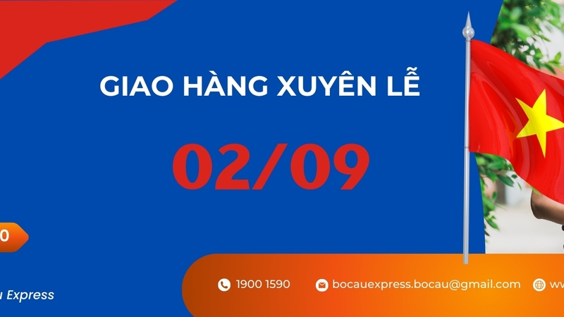 Bồ Câu Express giao hàng xuyên lễ Quốc Khánh 2/9