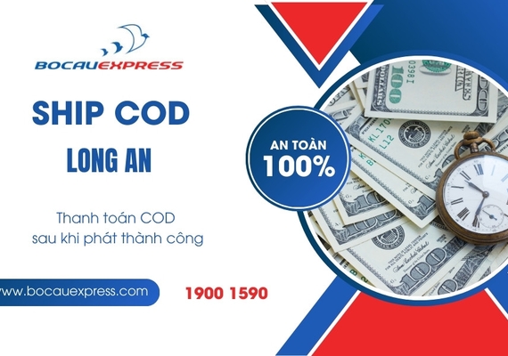 Ship COD Long An Bồ Câu Express miễn phí phí thu hộ
