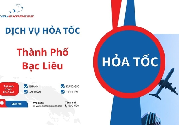 Hỏa tốc Thành phố Bạc Liêu Giao hàng an toàn, tin cậy